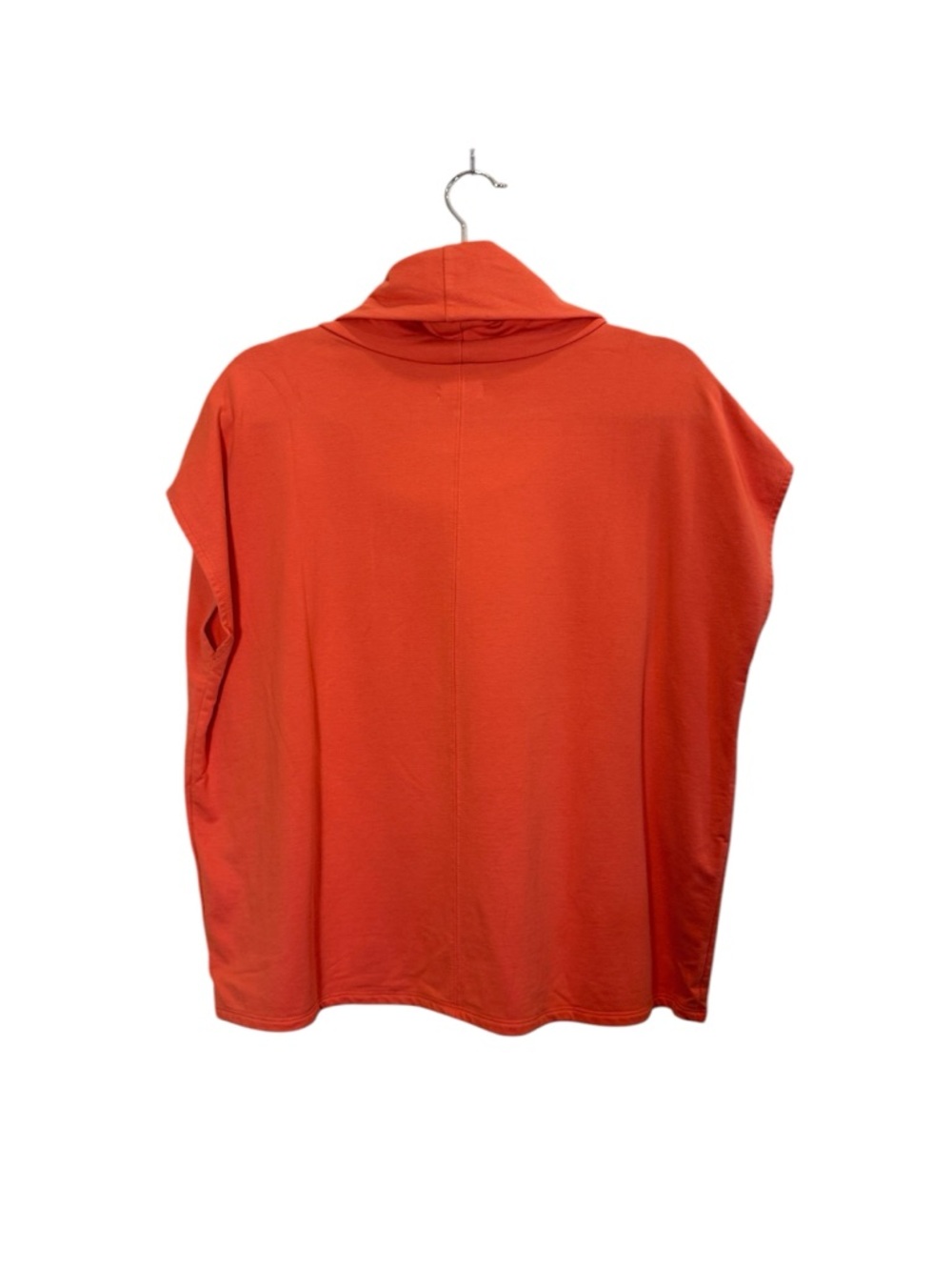 Garnet Hill Burnt Orange Boxy Funnel Neck Sporty Sleeveless Tank sz M - Picture 4 of 9